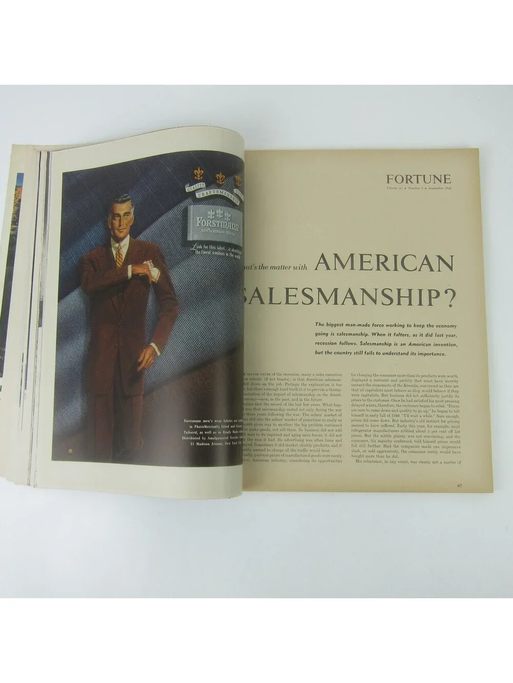 Vintage FORTUNE Magazine September 1949 Autos Buick Cadillac Ford Dodge & More